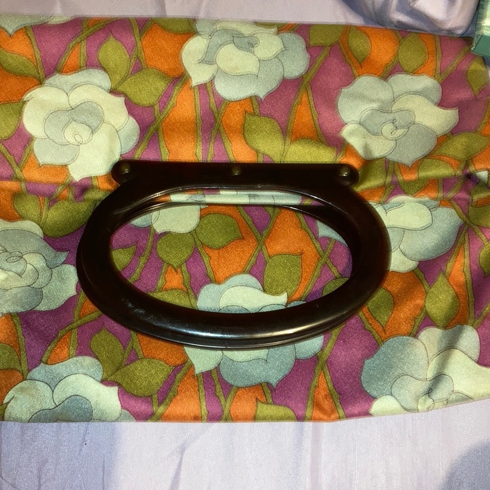 Floral Nylon Carpet Bag